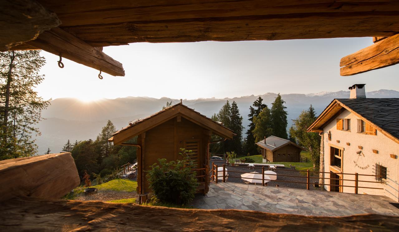 Les Mazots De La Source & Spa Vercorin Kültér fotó